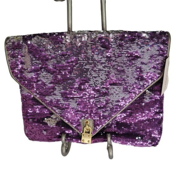 ALEXIS HUDSON Sequin Clutch Envelope Style Magnetic Closure NEW w/Tag - Picture 5 of 16